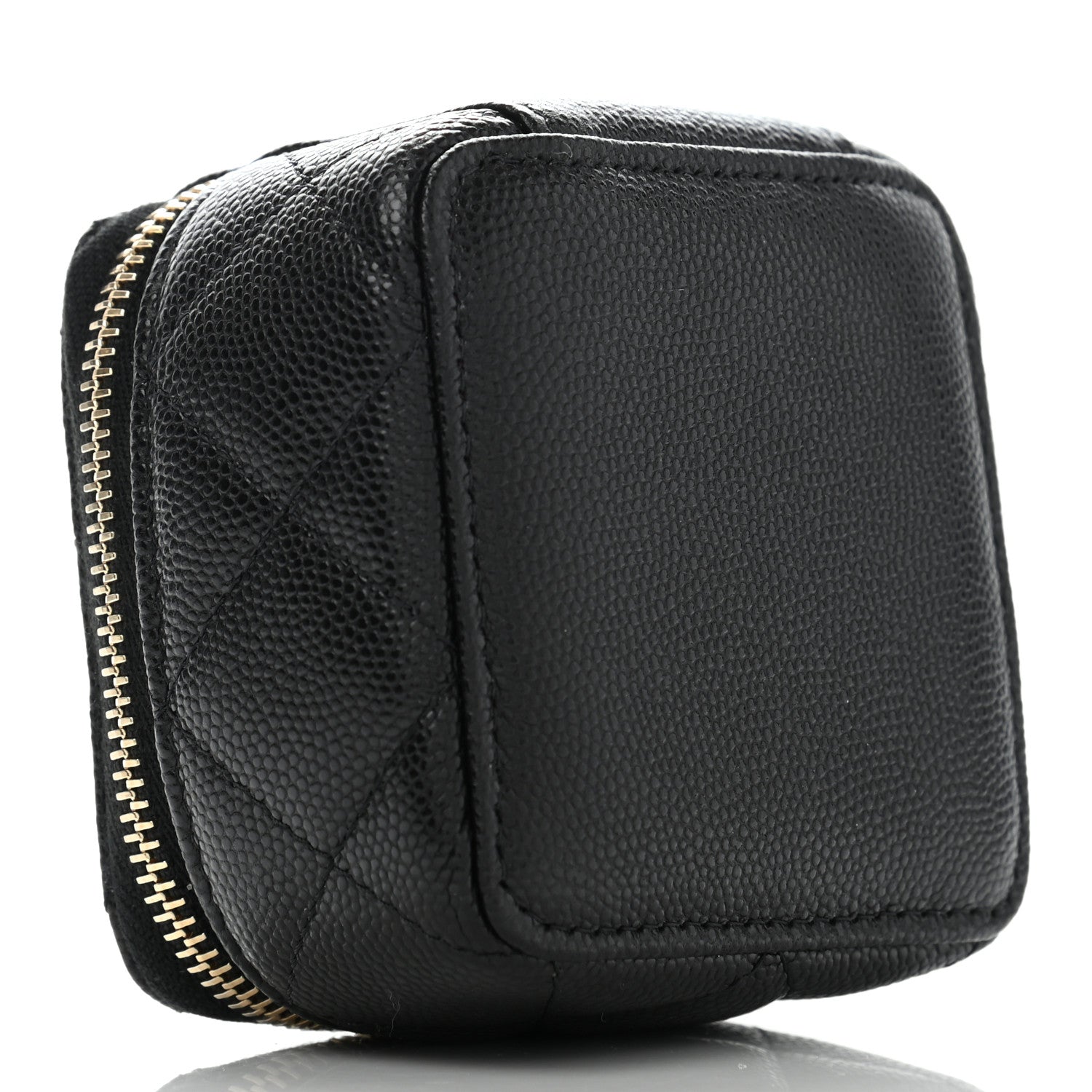 Chanel Caviar Quilted Jewelry Travel Case Black 5 of 14
