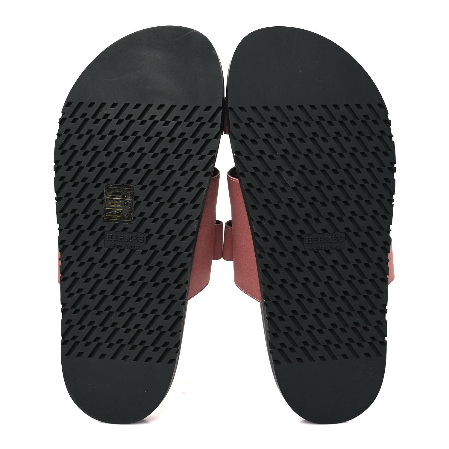 Hermes Satin Womens Chypre Sandals 38 Bois De Rose 5 of 8