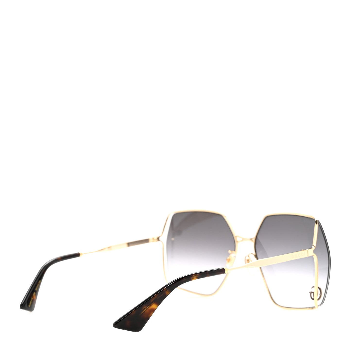 Metal Square Frame Sunglasses GG0817S Gold