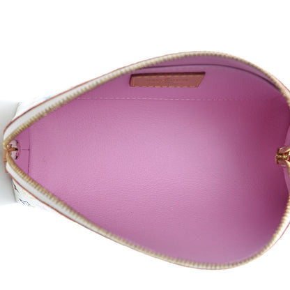 Louis Vuitton Monogram Multicolor Cosmetic Pouch White Litchi 5 of 9