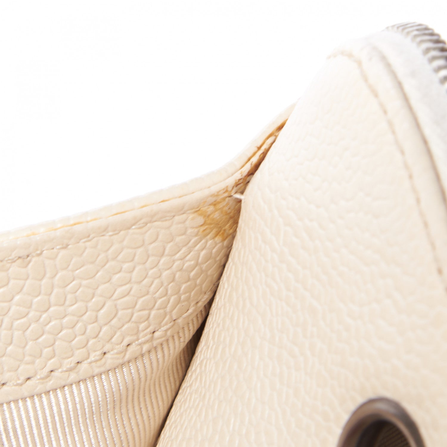 Chanel Caviar Large CC Shoulder Bag Ivory 11 of 12