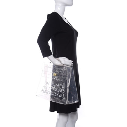 Hermes Vinyl Souvenir De L'Exposition Kelly Transparent 2 of 10