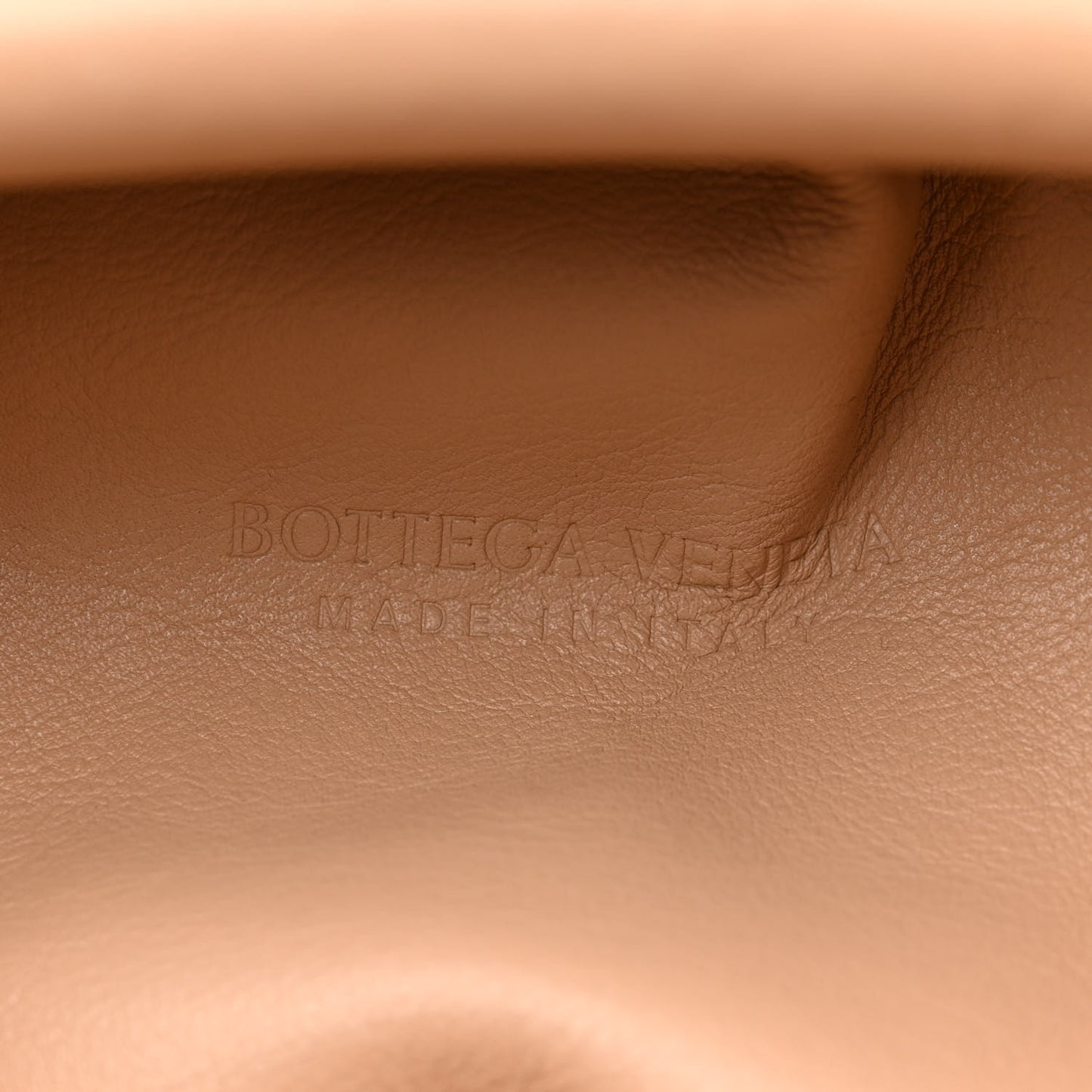 Smooth Butter Calf The Pouch Oversized Clutch Nude