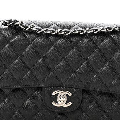 Chanel Caviar Quilted Medium Double Flap Black 8 of 13