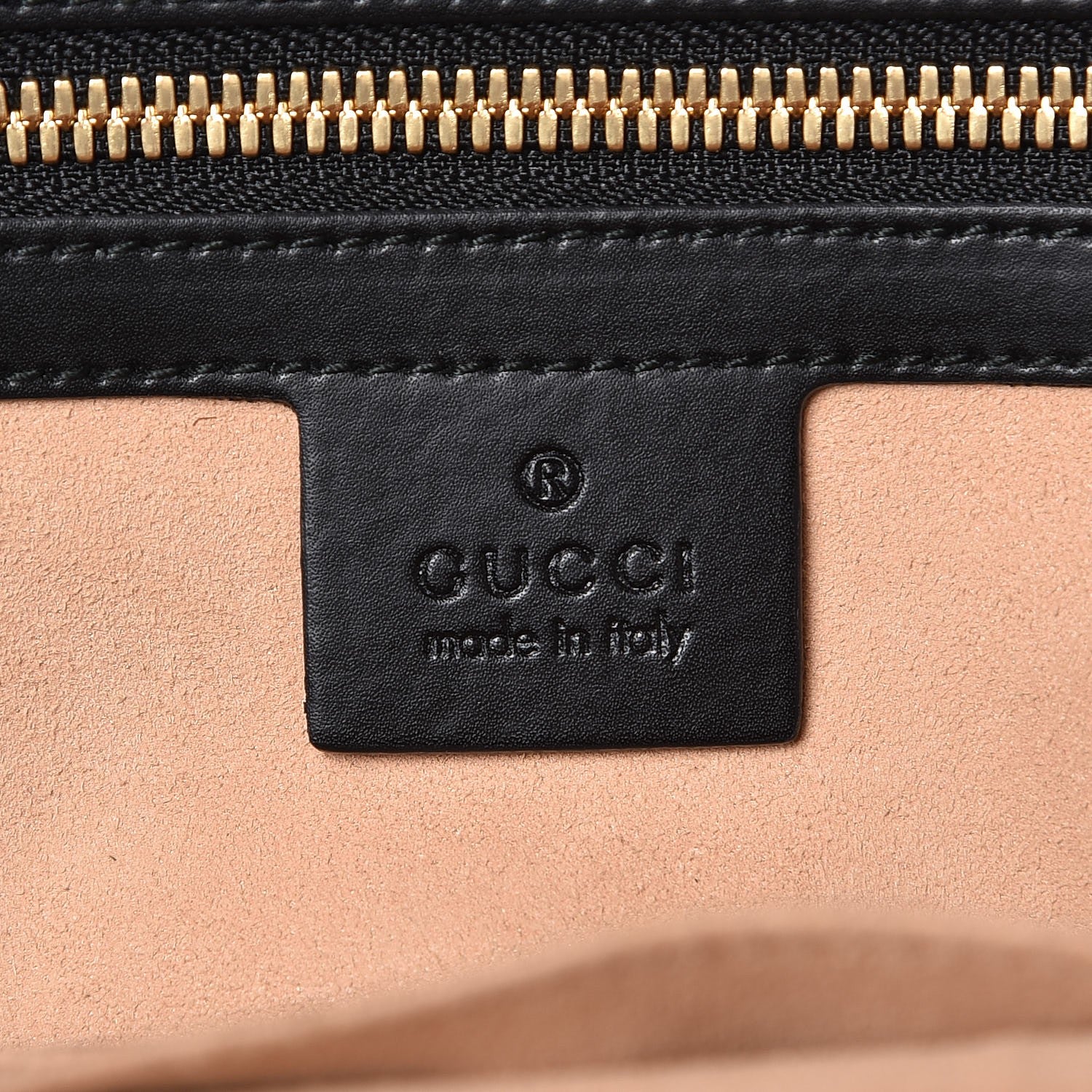 Gucci GG Supreme Monogram Bees Print Small Day Backpack Beige Oro Black 7 of 9
