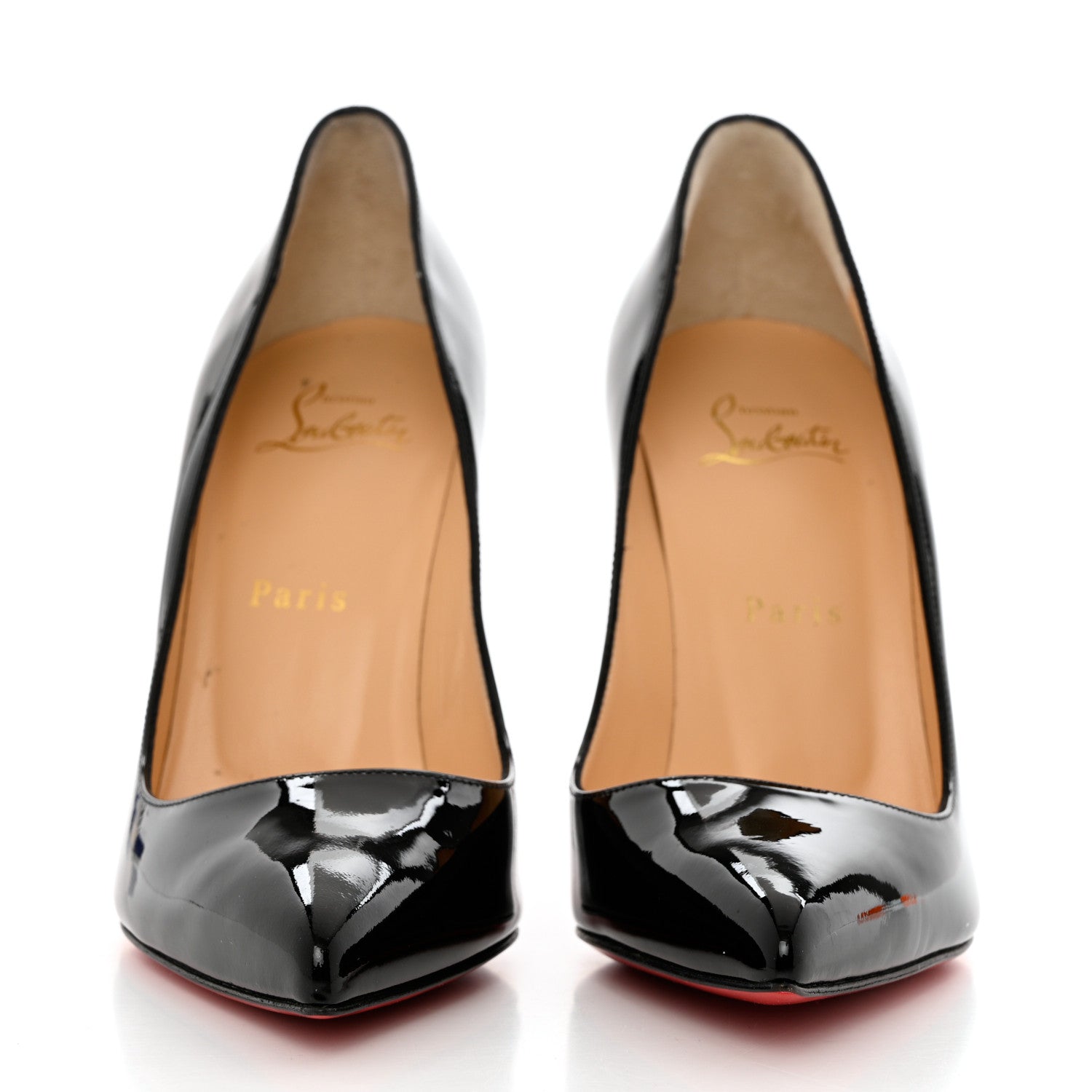 Christian Louboutin Patent Pigalle Follies 100 Pumps 38 Black 2 of 9