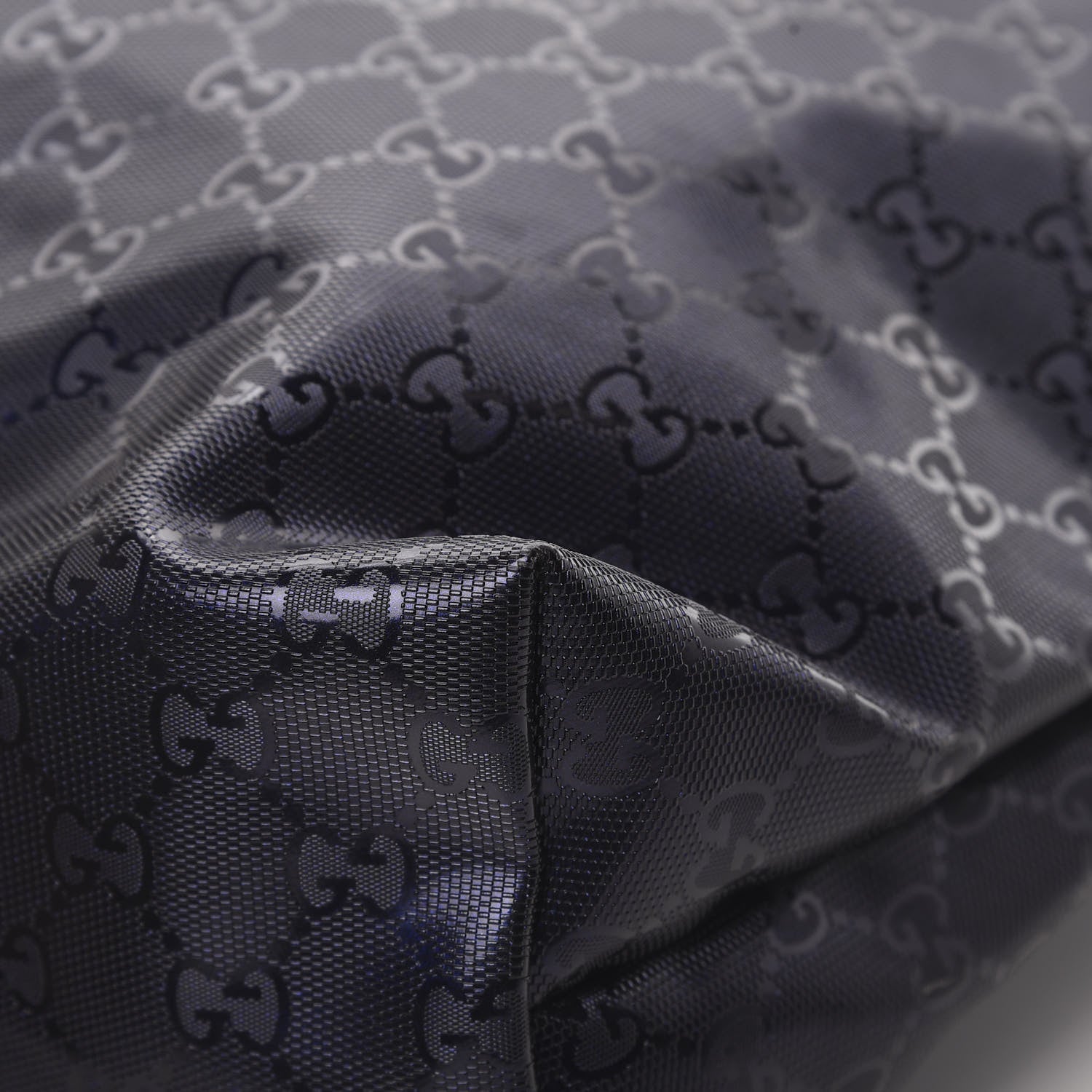 Gucci Imprime Monogram Medium Zippered Shopping Tote Navy 11 of 13