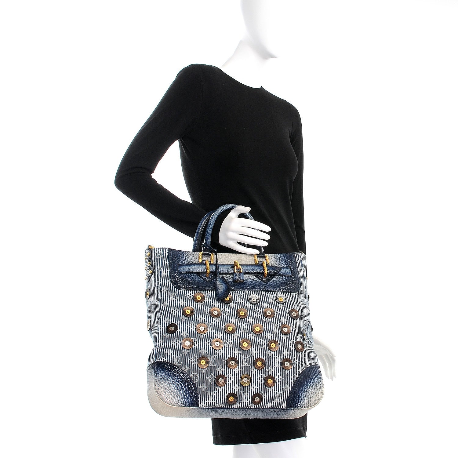 Louis Vuitton Denim Stripes Corsaire Polka Dot Besace 3 of 9