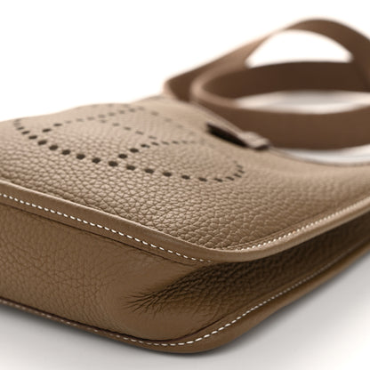 Hermes Taurillon Clemence Evelyne TPM Etoupe 10 of 11