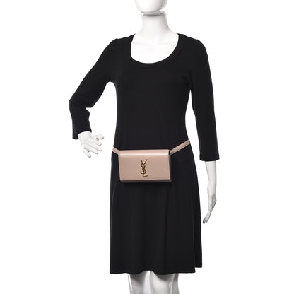 Saint Laurent Smooth Calfskin Monogram Kate Belt Bag Natural 2 of 9