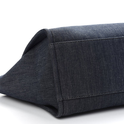 Chanel Denim Medium Deauville Tote Dark Blue 8 of 9