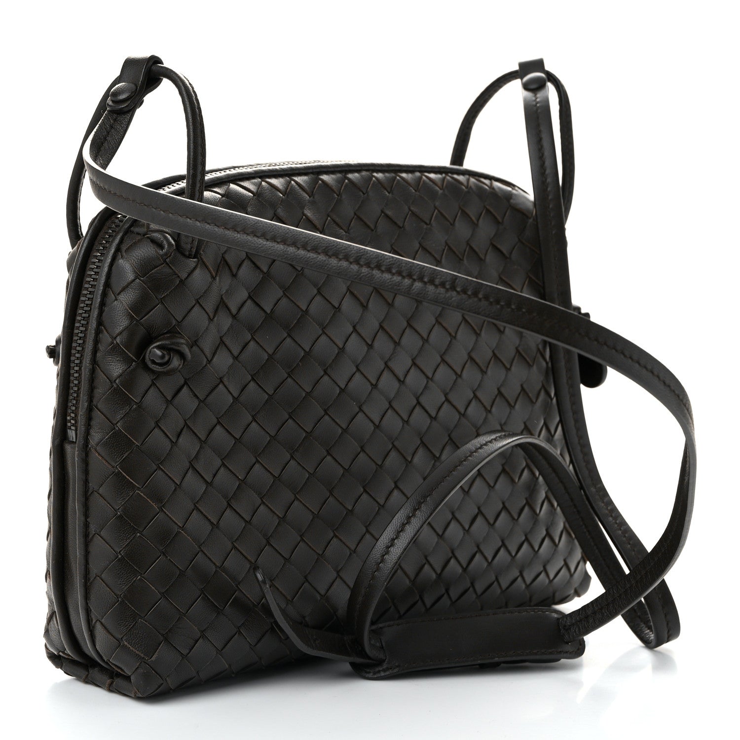 Bottega Veneta Nappa Intrecciato Nodini Bag Ebano 3 of 11