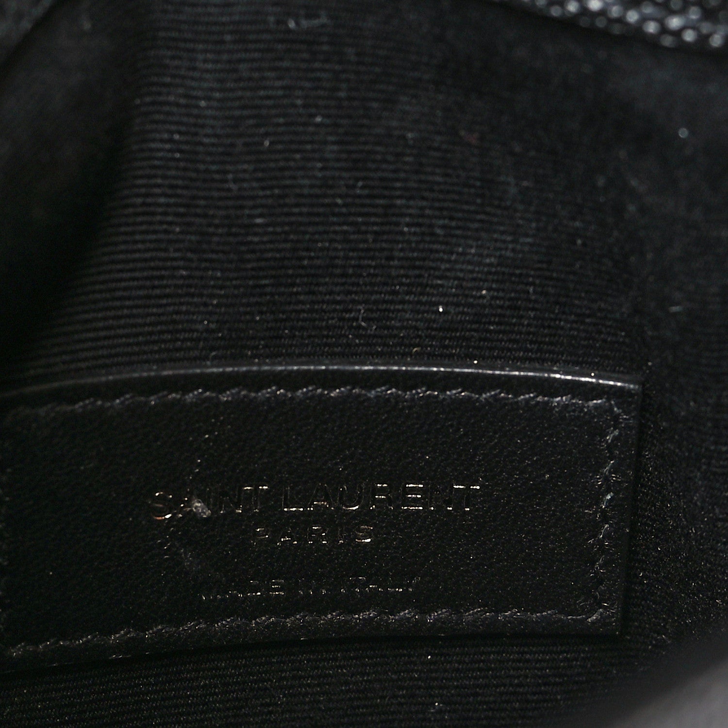 Saint Laurent Grain De Poudre Uptown Baby Pouch Black 6 of 6