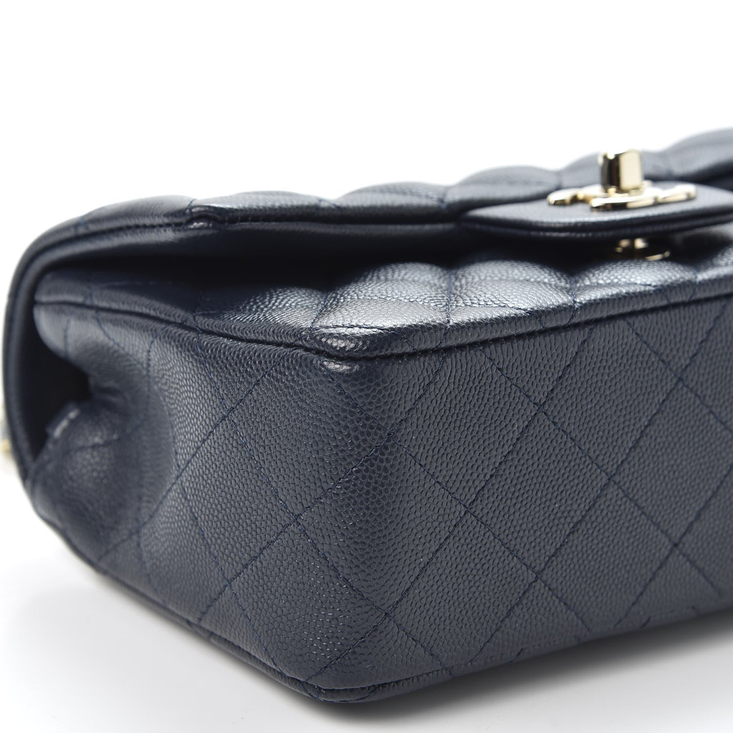 Chanel Caviar Quilted Mini Rectangular Flap Navy 4 of 8