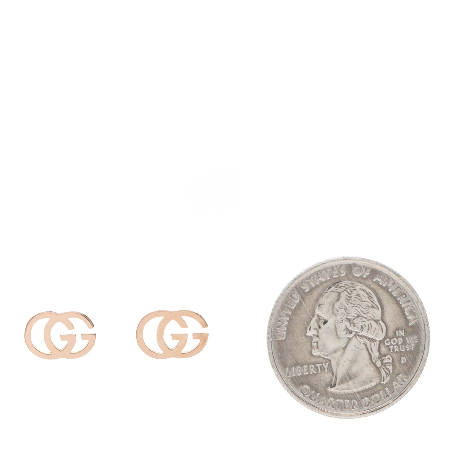 18K Yellow Gold GG Tissue Stud Earrings
