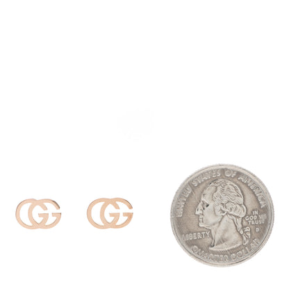 Gucci 18K Yellow Gold GG Tissue Stud Earrings 2 of 5