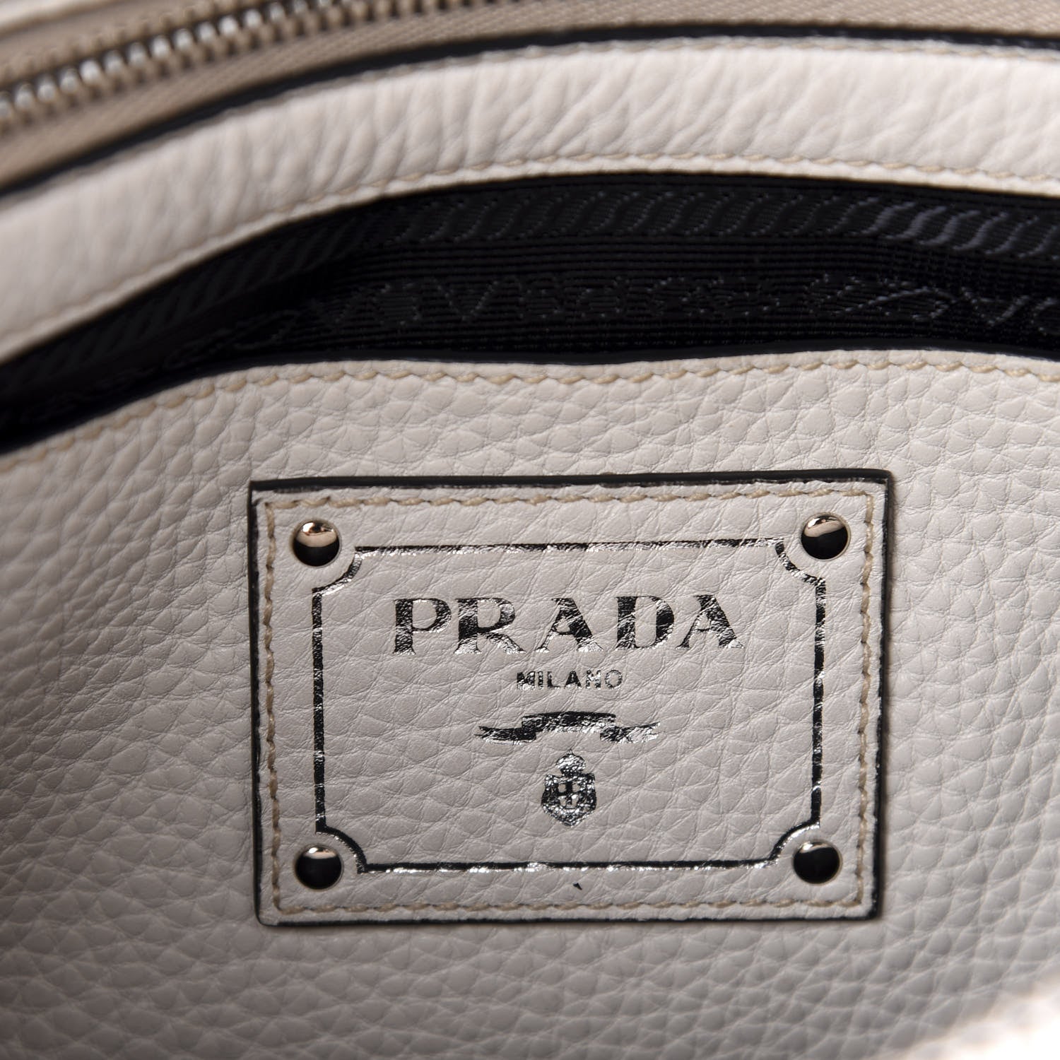 Prada Vitello Daino Tote Talco 10 of 11