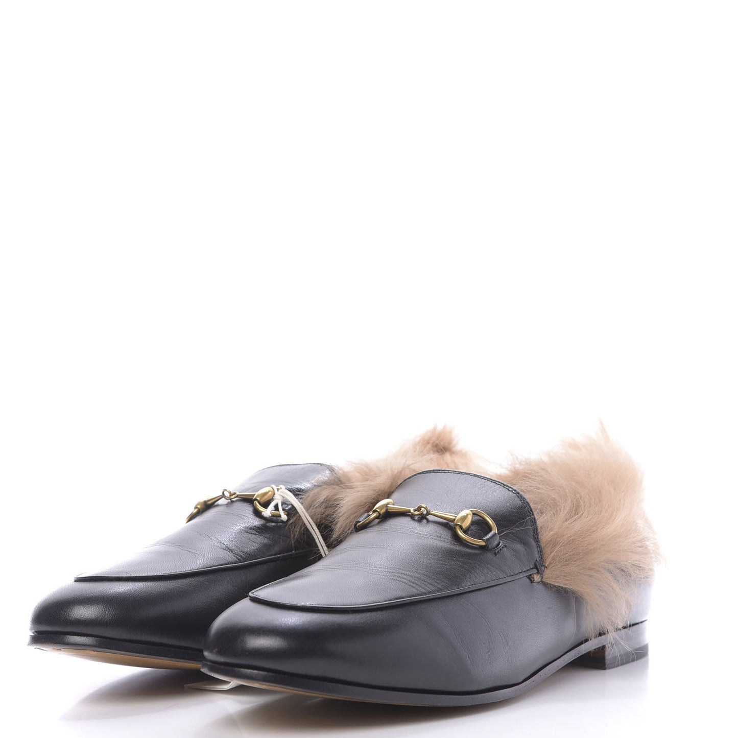 Malaga Kid Fur Womens Jordaan Loafers 41 Black Natural