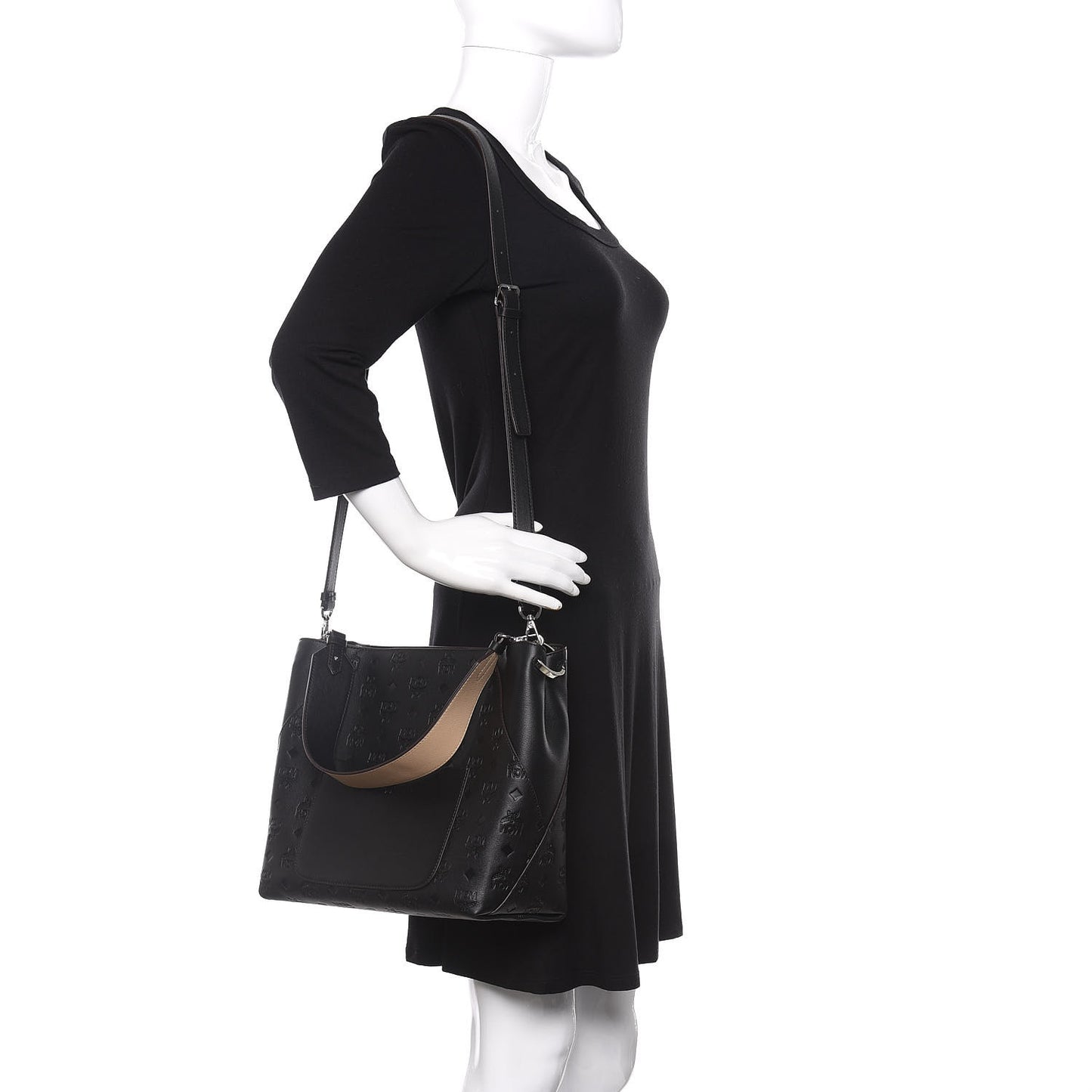 Calfskin Ottomar Medium Klara Hobo Black