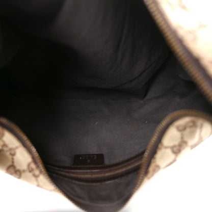 Gucci Monogram Medium Horsebit Chain Hobo Dark Brown 5 of 13