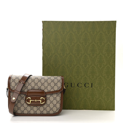Gucci GG Supreme Monogram Horsebit 1955 Shoulder Bag Beige Brown Sugar 14 of 14