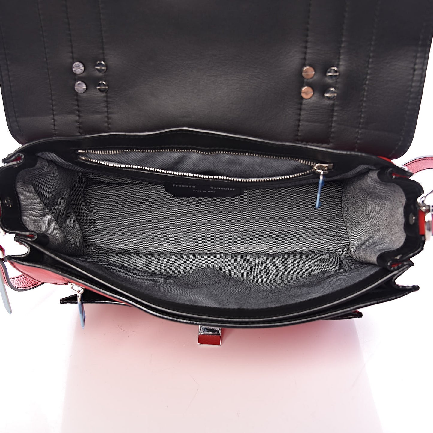Grained Calfskin Medium PS1 Plus Satchel Cardinal
