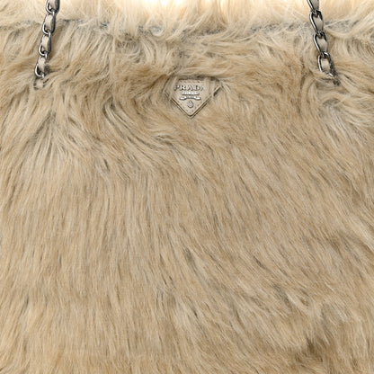 Prada Eco Lapin Faux Fur Large Tote Cipria 9 of 11