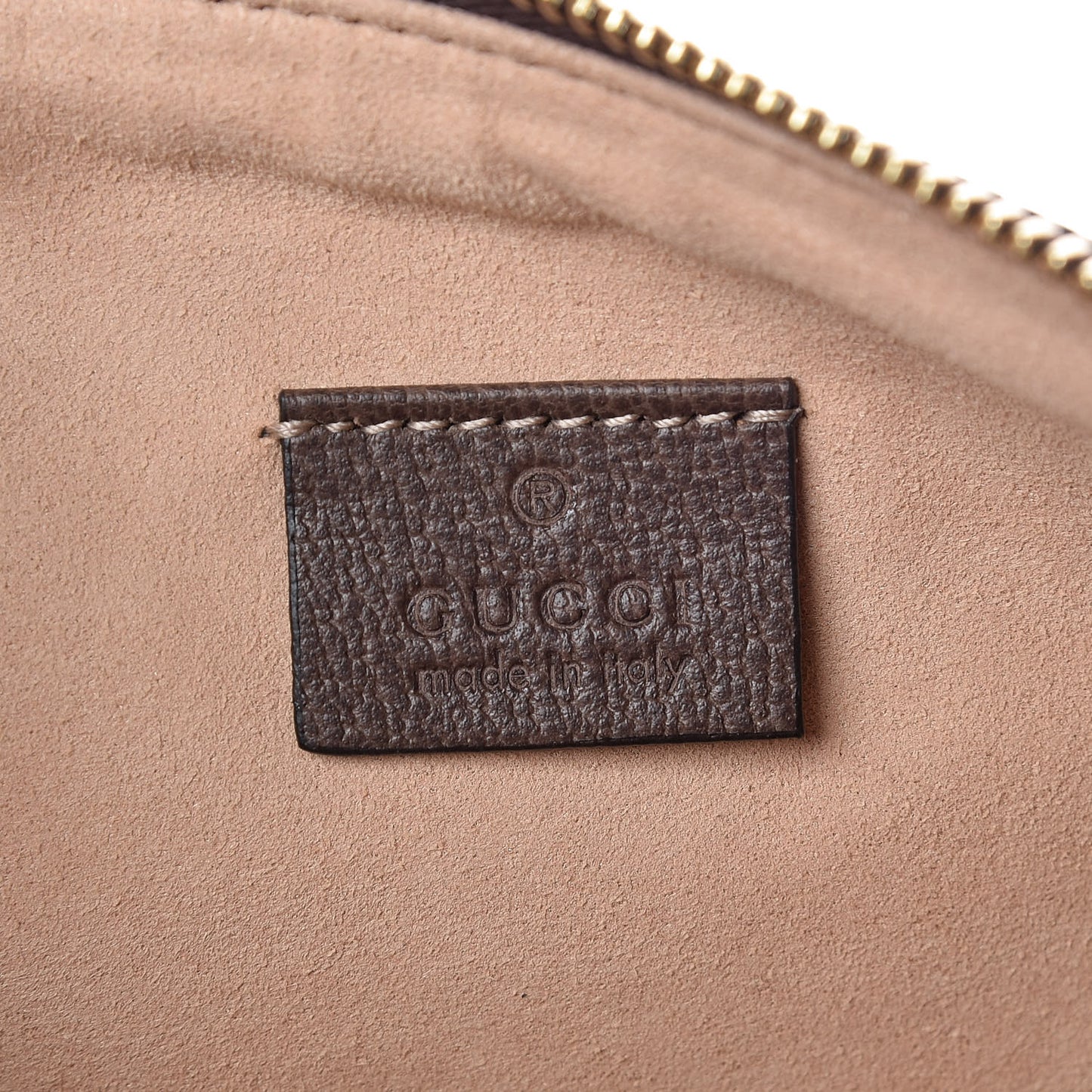 GG Supreme Monogram Large Ophidia Pouch Clutch Brown