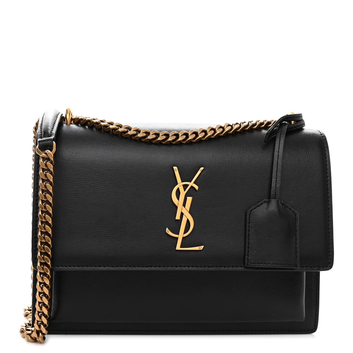 Saint Laurent Calfskin Medium Monogram Sunset Black 1 of 9