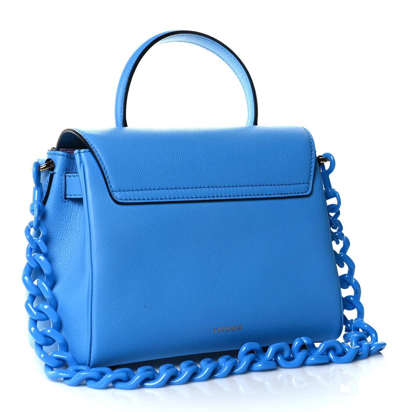 Calfskin Medium La Medusa Bag DV Blue