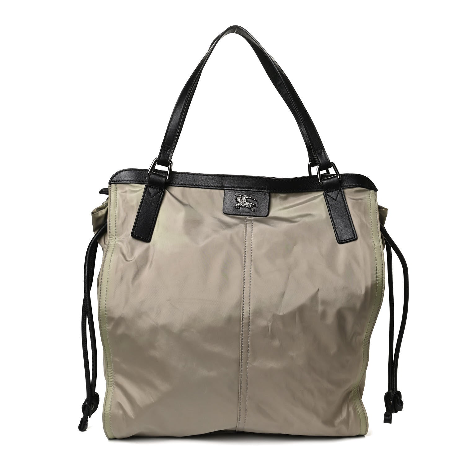 Burberry Nylon Buckleigh Packable Tote Bag Beige 2 of 13