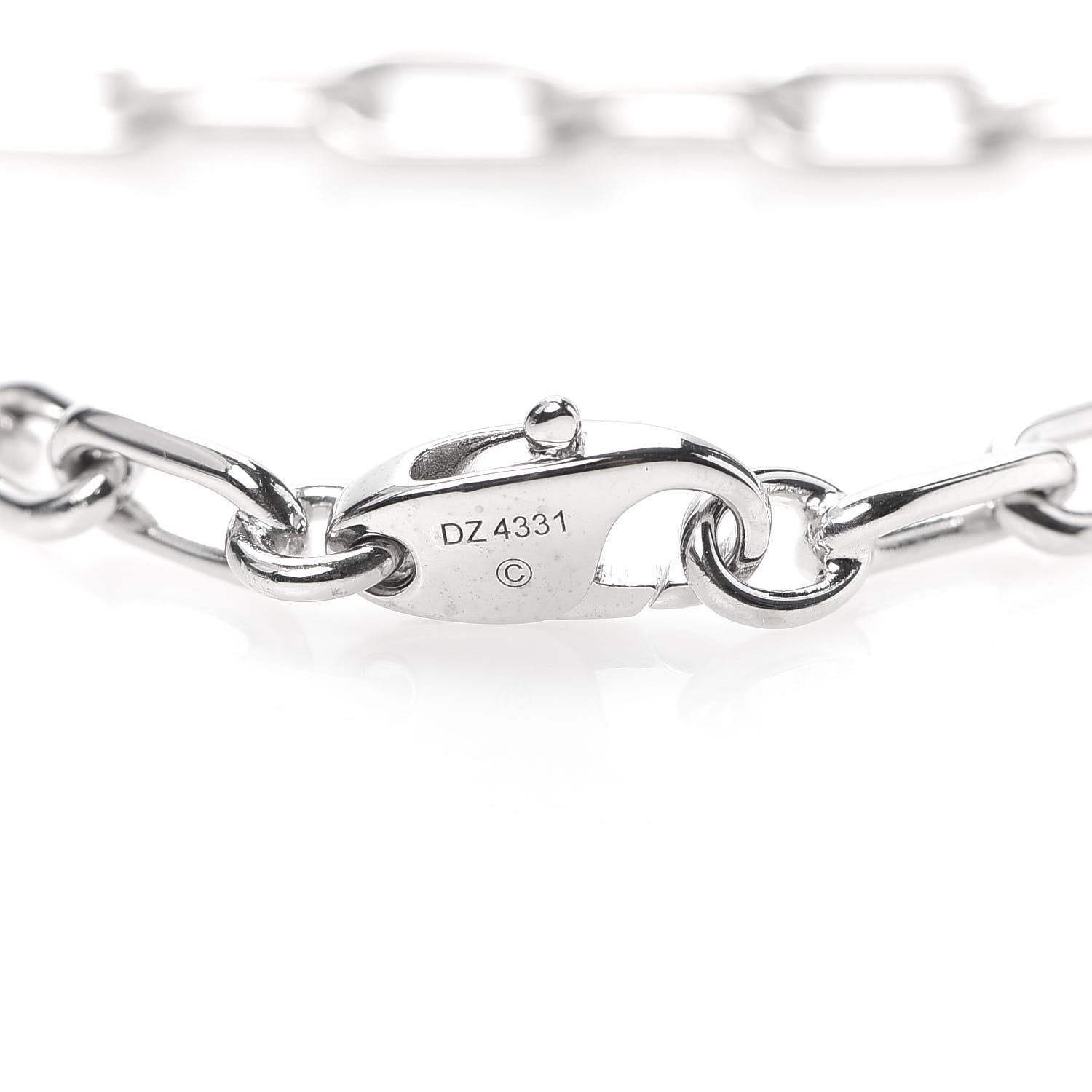 Cartier 18K White Gold Spartacus Chain Bracelet 5 of 5