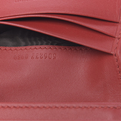 Gucci GG Supreme Monogram Bosco Patch Card Case Wallet Beige Malva Hibiscus Red 7 of 7