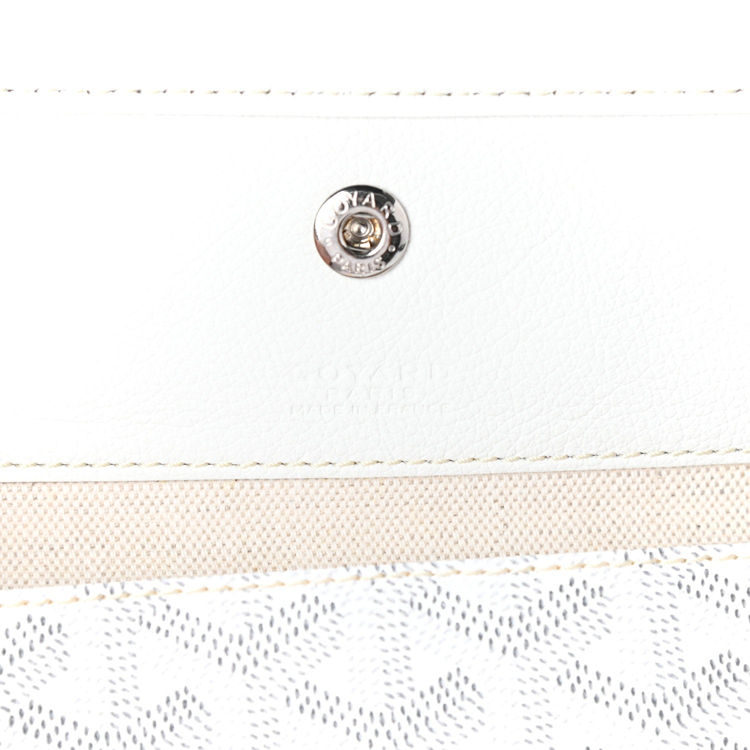 Goyard Goyardine Saint Louis GM White 6 of 9