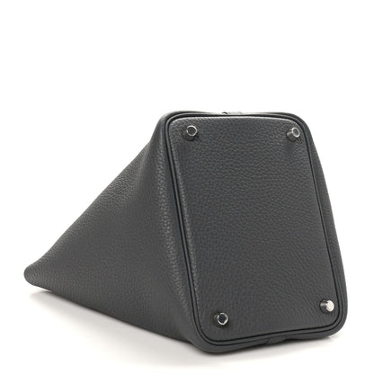 Hermes Taurillon Clemence Picotin Lock 18 PM Ardoise 4 of 11