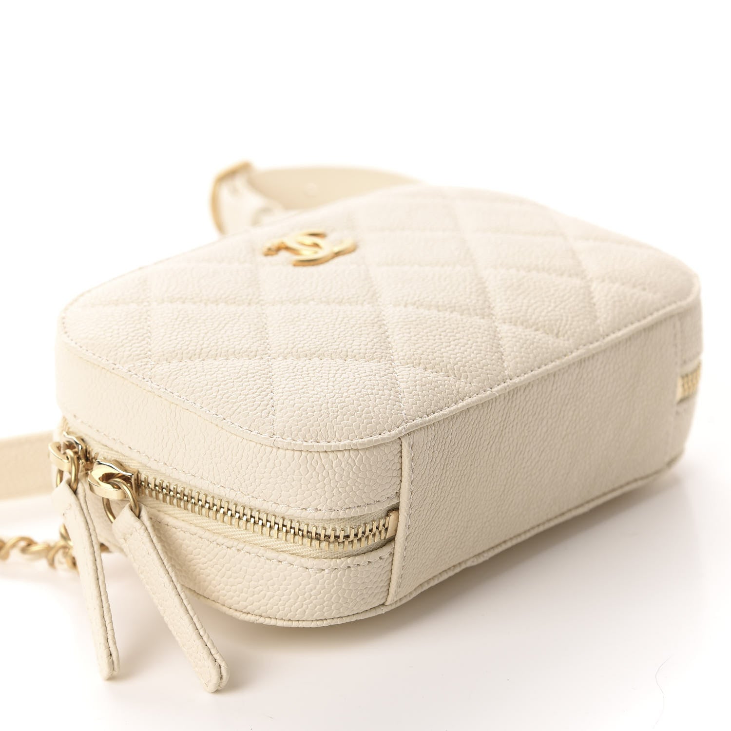 Chanel Caviar Quilted Flap Waist Bag White 4 of 10