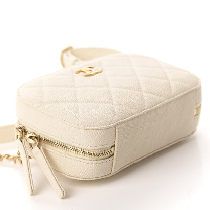 Chanel Caviar Quilted Flap Waist Bag White 4 of 10