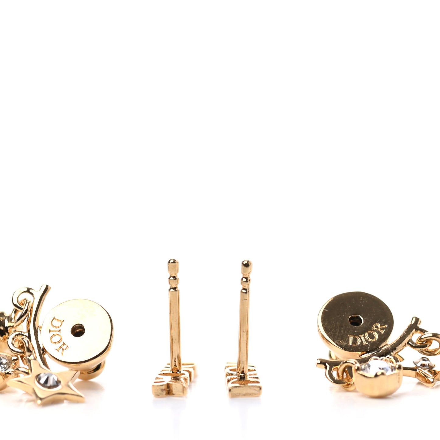 Pearl Crystal Dio(r)evolution Earrings Aged Gold
