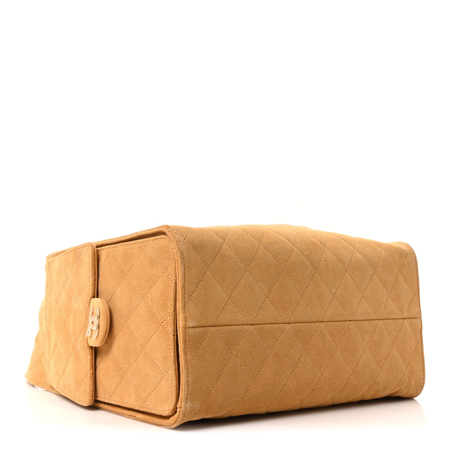 Chanel Suede Quilted Medium Chanel 25 Handbag Beige 8 of 23