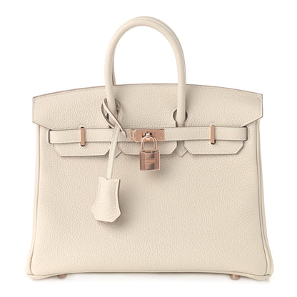 Hermes Togo Birkin 25 Craie 1 of 11