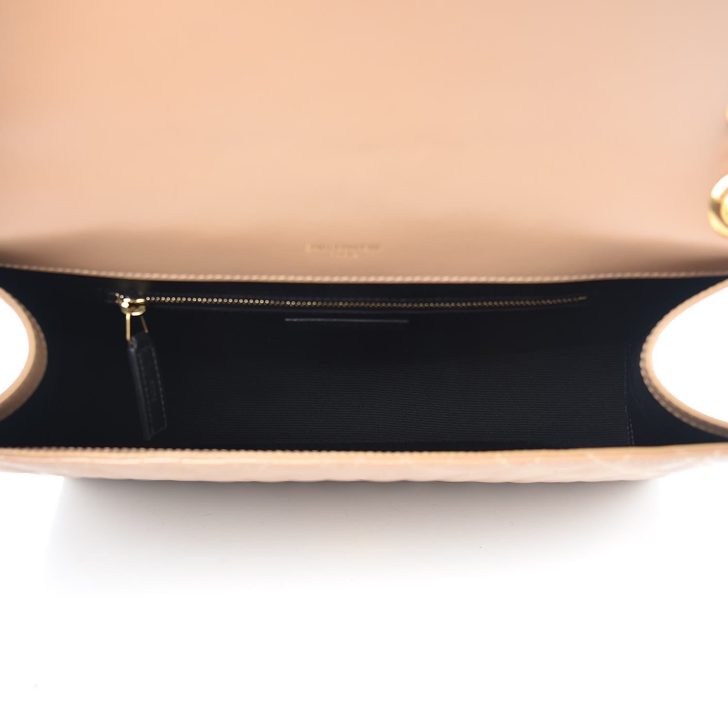 Saint Laurent Grain De Poudre Mixed Matelasse Large Triquilt Monogram Satchel Cork 5 of 11