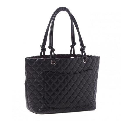 Chanel Calfskin Quilted Large Cambon Tote Black 2 of 9