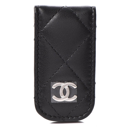 Chanel Lambskin Quilted Money Clip Black 1 of 8