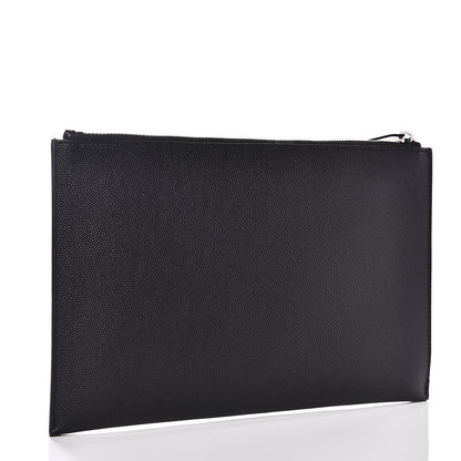 Saint Laurent Grain de Poudre Mini Tablet Holder Black 2 of 7