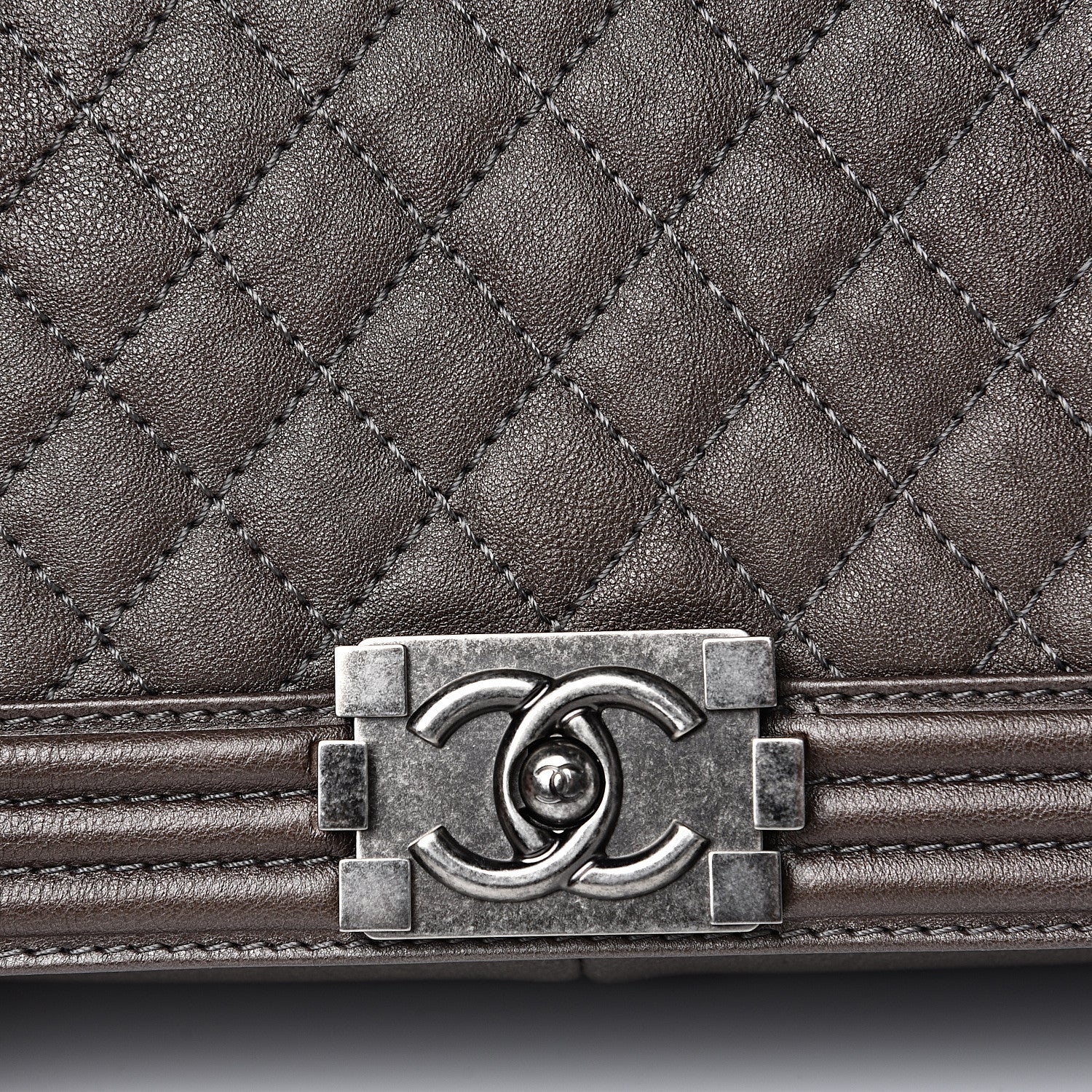 Chanel Calfskin Quilted Large Boy Flap Brown 7 of 11