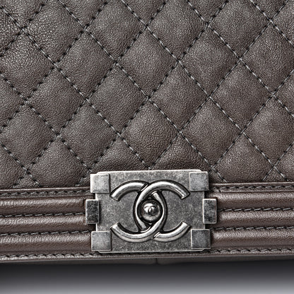 Chanel Calfskin Quilted Large Boy Flap Brown 7 of 11