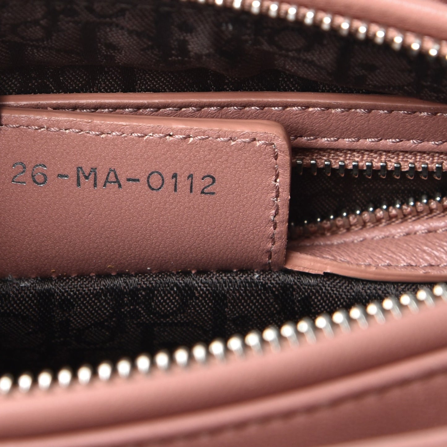 Lambskin Cannage Medium Lady Dior Bois de Rose