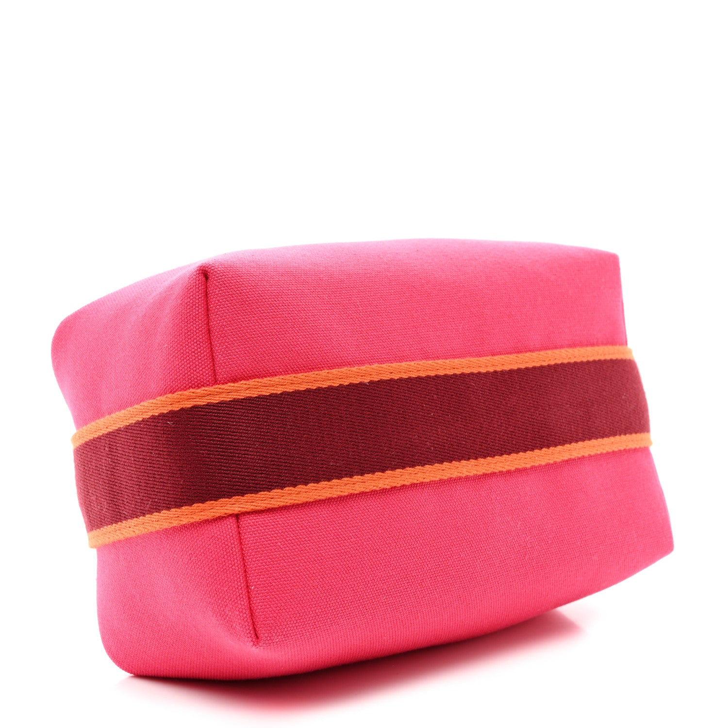 Hermes Canvas Small Bride-A-Brac Pouch Hibiscus 4 of 8