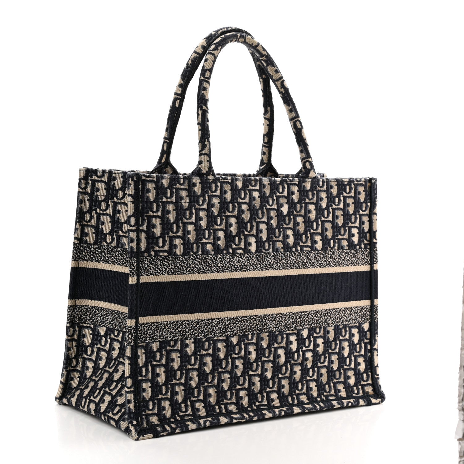 Christian Dior Oblique Medium Book Tote Blue Multicolor 3 of 10
