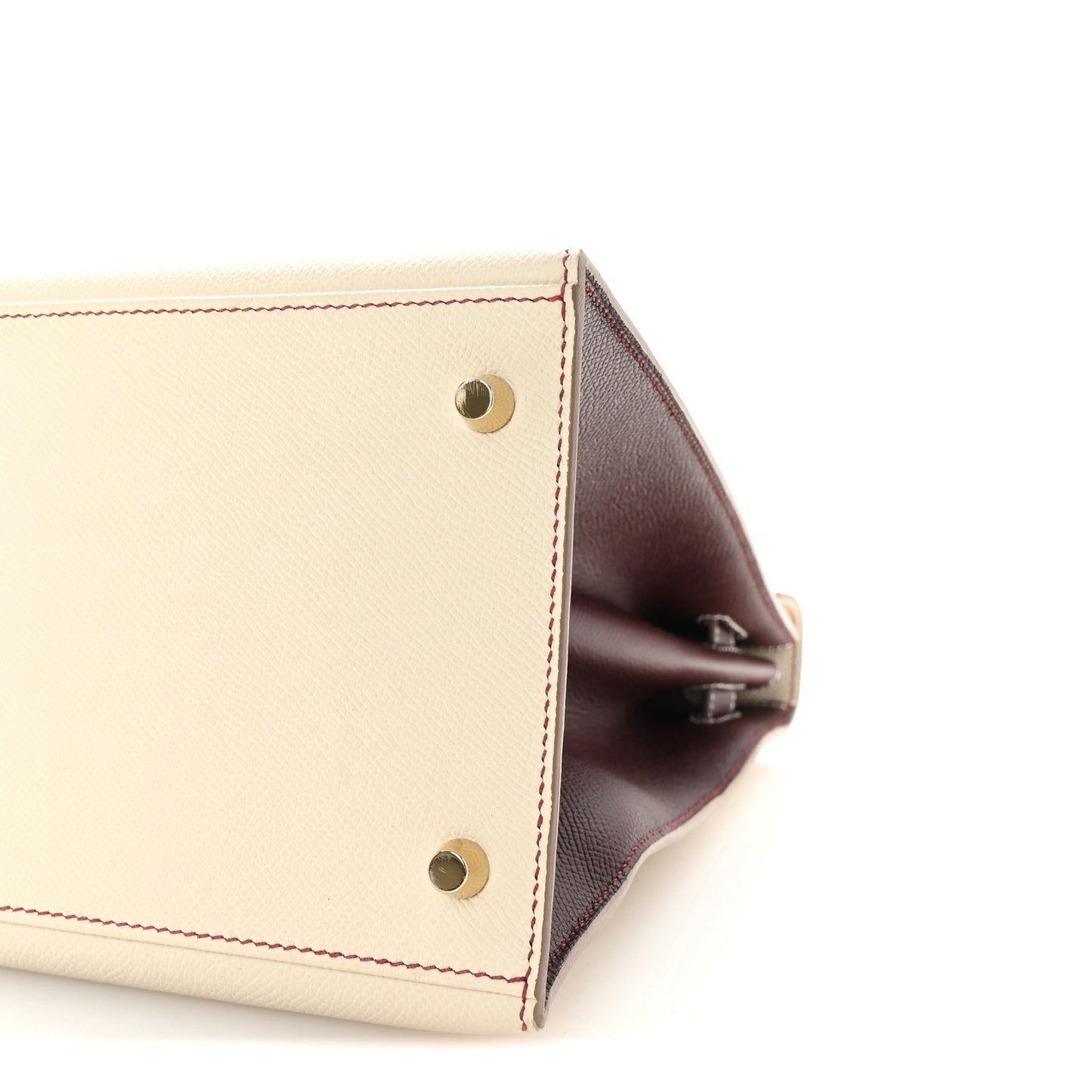 Epsom Bi-Color Horseshoe Kelly Sellier 40 Craie Rouge Sellier